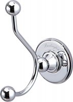 Burlington Bathrooms Chrome Double Robe Hook