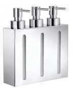Smedo Outline Soap Dispenser with 3 Containers Wallmount