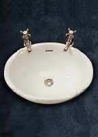 Silverdale Victorian 510mm Inset Basin - Old English White
