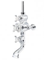 St James Traditional Exposed Thermostatic Shower Valve & Bath Filler