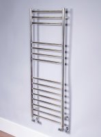 DQ Heating Siena 700 x 350mm Ladder Rail with Essential Element - Polished Stainless