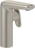 Villeroy & Boch Antao Basin Mixer with Side Lever & Pop-Up Waste - Matt Brushed Nickel
