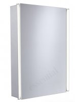 Essential Sleek 440 x 650mm Mirrored Single Door Cabinet