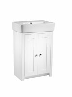Tavistock Lansdown Linen White 550mm Freestanding Unit & 1 Tap Hole Basin