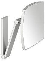 Keuco iLook Move Square Wall-Mounted Cosmetic Mirror - Stainless Steel