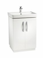 Tavistock Compass 600mm Freestanding Unit and Basin - Gloss White