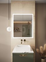 Scudo Prospr 600 x 700mm Double Door LED Mirror with Bluetooth