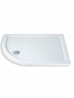 MX DucaStone 900 x 760mm Offset Quadrant Shower Tray (550 Radius)