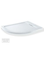 MX Expressions 1200 x 900mm Offset Quadrant ABS Stone Shower Tray