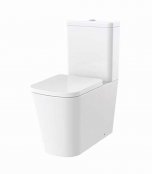 The White Space Anon Rimless Close Coupled WC with cistern fittings and Seat - White