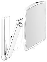 Keuco iLook Move Square Wall-Mounted Cosmetic Mirror with 2 Colour LED - Chrome