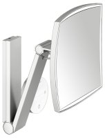 Keuco iLook Move Square Wall-Mounted Cosmetic Mirror with 2 Colour LED - Stainless Steel