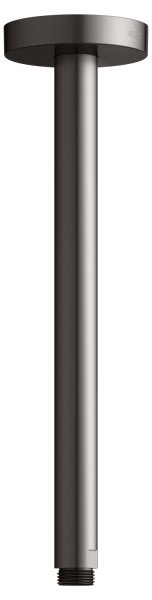 Keuco 300mm Ceiling Mounted Shower Arm with Round Rosette - Brushed Titanblack