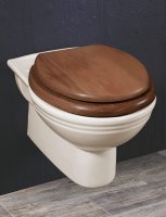 Silverdale Victorian Wall Hung Toilet - Old English White