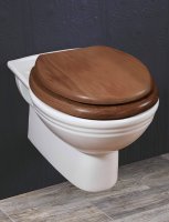 Silverdale Victorian Wall Hung Toilet - White