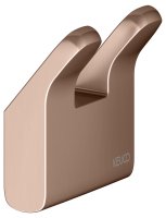 Keuco Collection Moll Double Robe Hook - Brushed Red Gold