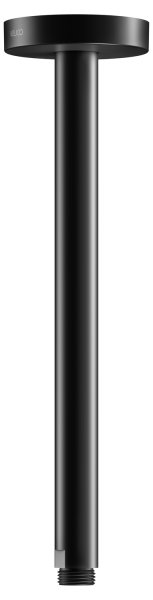 Keuco 300mm Ceiling Mounted Shower Arm with Round Rosette - Matt Black