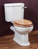 Silverdale Victorian Close Coupled Toilet - White
