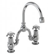 Burlington Anglesey Bridge Basin Mixer with Curved Spout
