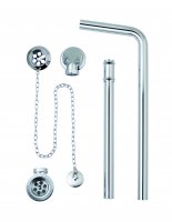 BC Designs Exposed Plug & Chain Bath Waste with Overflow Pipe
