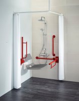 Armitage Shanks Doc M Contour 21 Shower Room Pack with Exposed Valve - Red