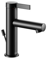 Keuco IXMO Single Lever Basin Mixer 100 with Pop-Up Waste (Pure Round Rosette) - Matt Black