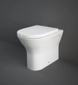 RAK Resort 42.5cm Comfort Height Back To Wall Pan With Wrap Over Soft Close Seat