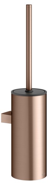 Keuco Collection Moll Wall-Mounted Toilet Brush Set - Brushed Red Gold/Anthracite