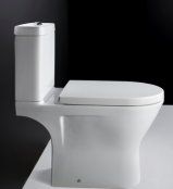RAK Resort Maxi Close Coupled Full Access Open Back WC Pack With Sandwich Soft Close Seat
