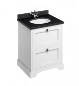 Burlington 65cm Vanity Unit with Two Drawers and Worktop