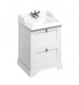 Burlington 65cm Vanity Unit with Two Drawers and Classic Basin