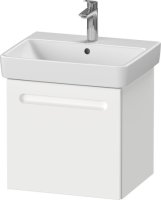 Duravit No.1 490mm Wall Hung 1 Drawer Vanity Unit (with Internal Drawer) - Matt White