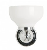 Burlington Bathrooms Round Base Frosted Cup Glass Shade