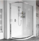 Roman Showers Haven Offset Single Door Quadrant Shower Enclosure - 900mm X 1200mm