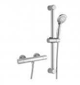 RAK 580mm Cool Touch Square Thermostatic Shower Valve With Slide Rail Kit (WRAS)