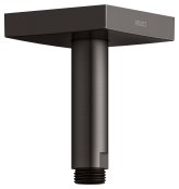 Keuco 100mm Ceiling Mounted Shower Arm with Square Rosette - Brushed Titanblack