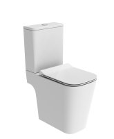 Tavistock Compass Square Comfort Height Open-Back Close Coupled Rimless Toilet