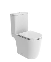 Tavistock Compass Round Open-Back Close Coupled Rimless Toilet