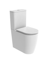 Tavistock Compass Round Closed-Back Comfort Height Close Coupled Rimless Toilet