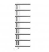 Bisque Chime Electric Towel Rail - Left Handed - Stainless Steel Mirror - 1830mm x 500mm