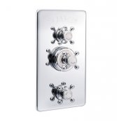 St James Classical Concealed Thermostatic Shower Valve with Flow Valves