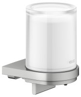 Keuco Collection Moll Lotion Dispenser with Holder & Pump - Stainless Steel