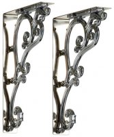 Burlington Bathrooms Chrome Ornate Brackets