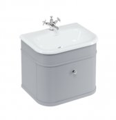 Burlington Bathrooms Chalfont Grey 65cm Single Drawer Vanity Unit