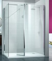 Merlyn 8 Series Walk-In with Swivel Panel and End Panel