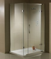 Aquadart Inline 900 x 800mm 2 Sided Hinged Enclosure