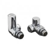 Redroom Chrome Corner Round Valve Pack
