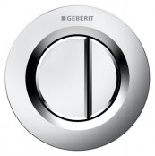 Geberit Type 01 Matt Chrome Dual Flush Button For 8cm Concealed Cistern
