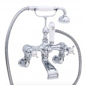 Perrin & Rowe Wall Mounted BSM with Handshower and Crosshead Handles