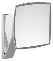 Keuco iLook Move Square Wall-Mounted Cosmetic Mirror with LED - Aluminium